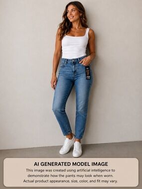 NWT BBJ Light Stonewashed Women's Boom Boom Jeans Size 5/27 High Rise